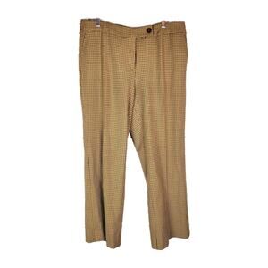 Talbots Y2K Academia Plaid Signature Boot Casual Pants Womans‎ Size 12